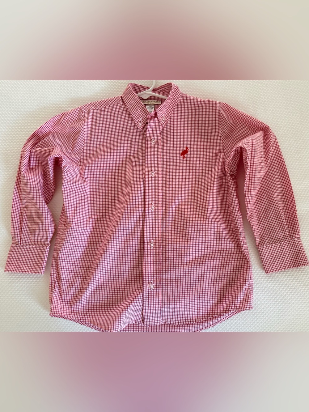Beaufort Bonnet ‘dean’s list’ windowpane red shirt - size 5